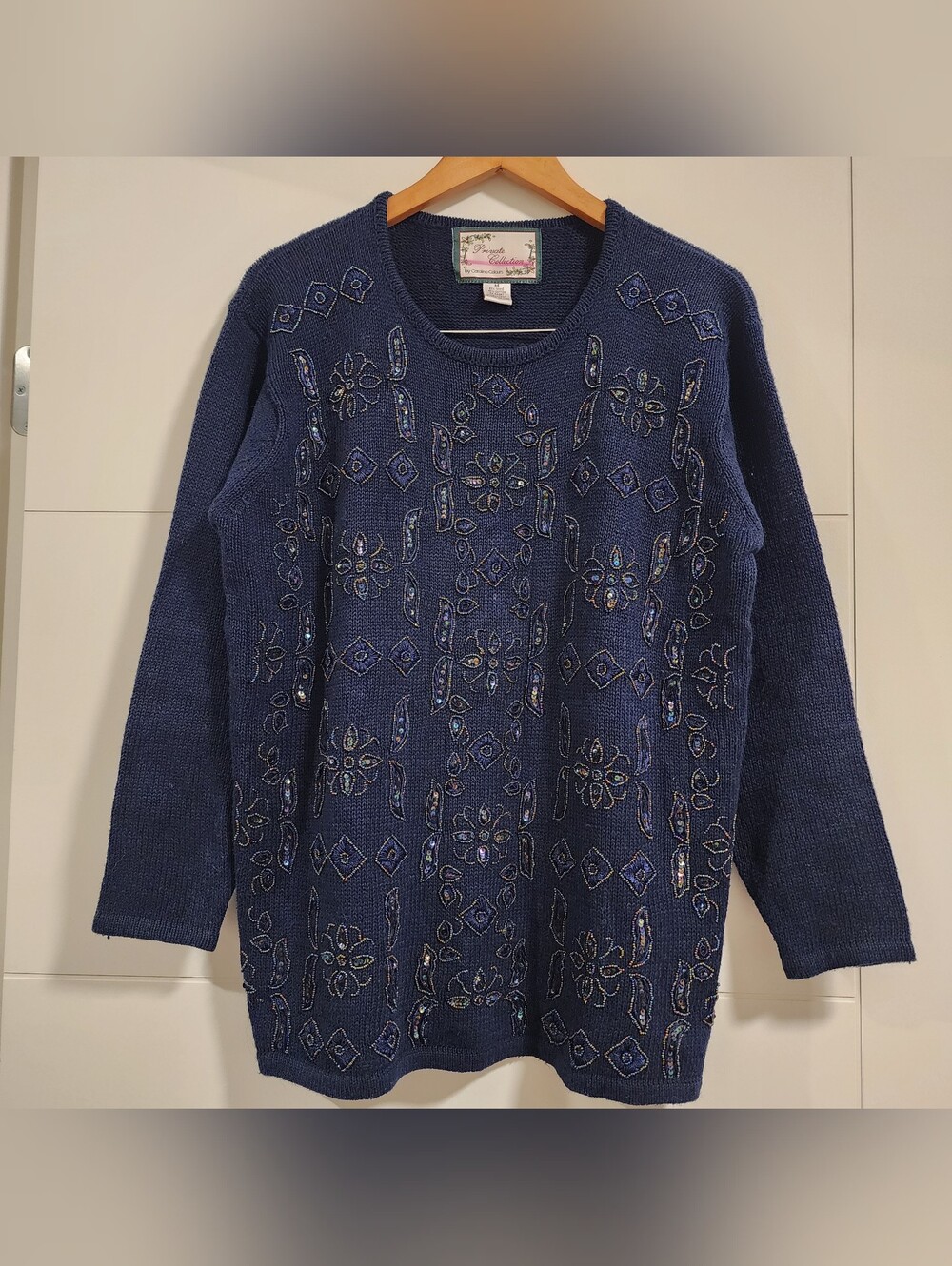 Vintage Carolina Colours Ramie Cotton Blend Knit Longsleeve Sweater